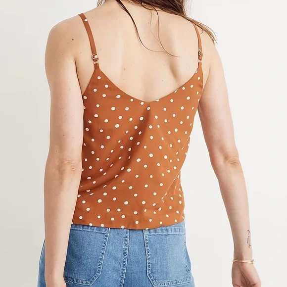 Madewell button down Cami top‎ in inkspot dots size 0 - Picture 5 of 5